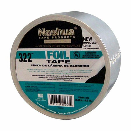 CAPTAIN COLD 3220020400B Multi Purpose Foil Tape - Silver - 1.89 in. x 9.8 Yard CA3314776